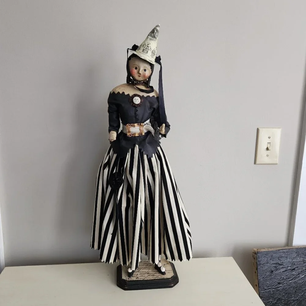 Nicol Sayre Handcrafted Folk Art Doll (witch)